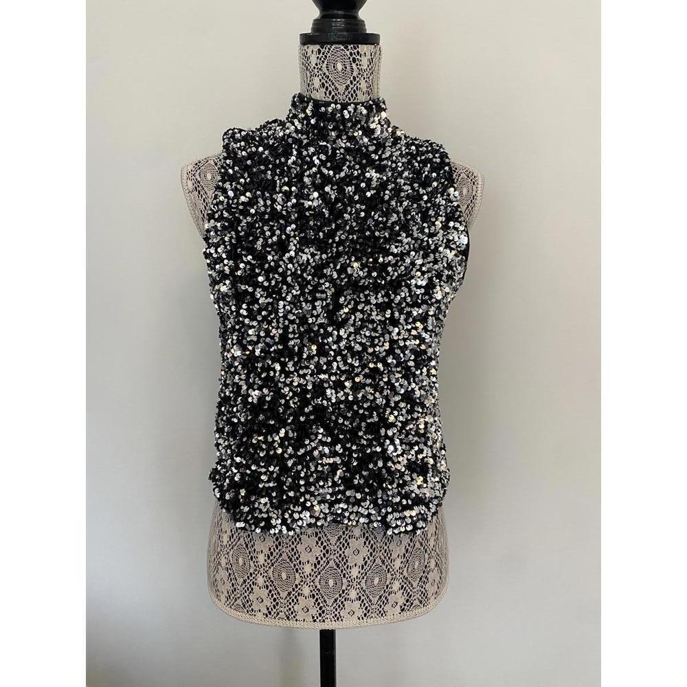 Sequined top size M
